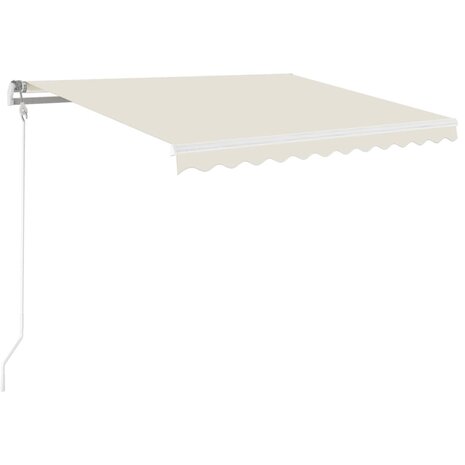 Luifel automatisch uittrekbaar 350x250 cm crèmekleurig 2