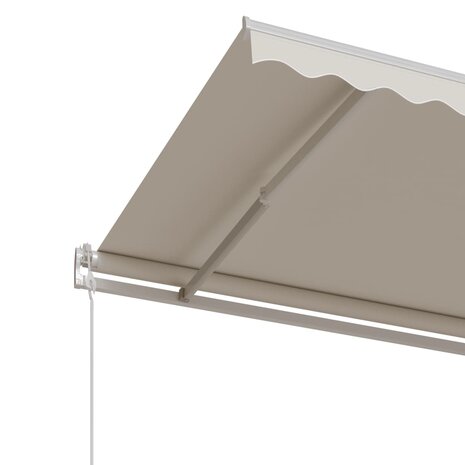 Luifel automatisch uittrekbaar 350x250 cm crèmekleurig 5
