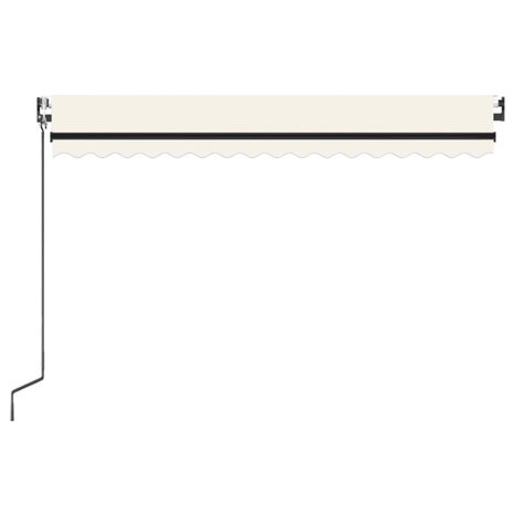 Luifel automatisch uittrekbaar 450x300 cm crèmekleurig 4