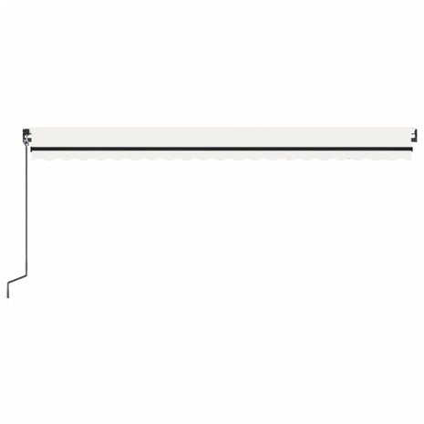 Luifel automatisch uittrekbaar 500x300 cm crèmekleurig 4