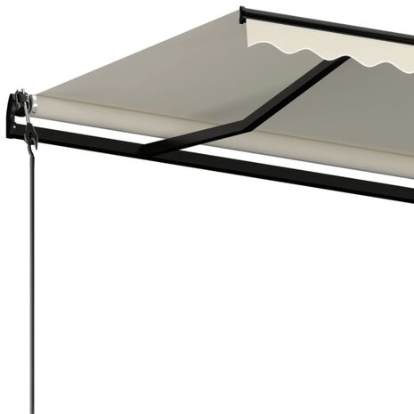 Luifel automatisch uittrekbaar 500x300 cm crèmekleurig 5