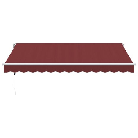 Luifel automatisch uittrekbaar 350x250 cm bordeauxrood 3
