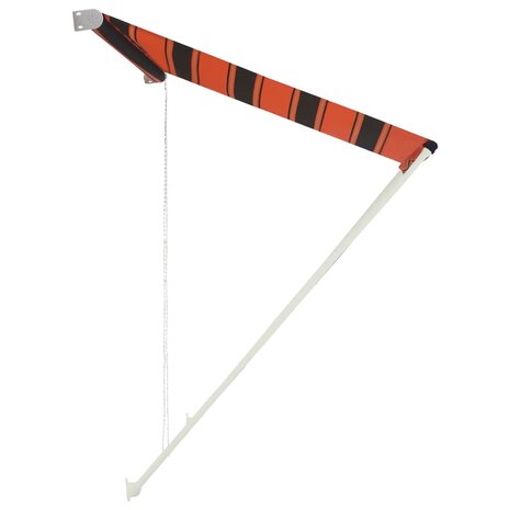 Luifel uittrekbaar 300x150 cm oranje en bruin 3