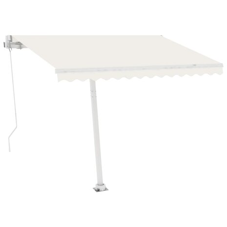 Luifel vrijstaand automatisch 350x250 cm crèmekleurig 4