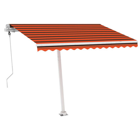 Luifel vrijstaand automatisch 350x250 cm oranje en bruin 4
