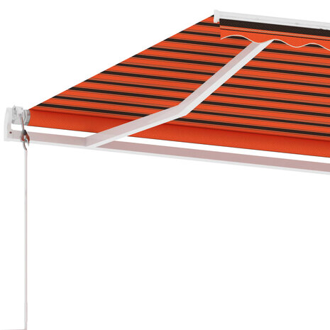 Luifel vrijstaand automatisch 350x250 cm oranje en bruin 7