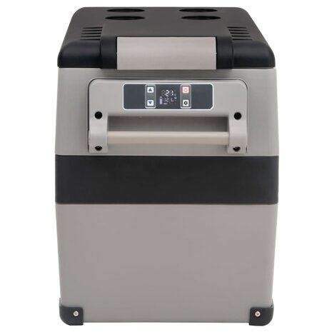 Koelbox met handvat 35 L PP & PE zwart en wit 3