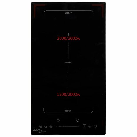 Inductiekookplaat Flexizone 2 kookzones aanraakbediening 3500 W 3