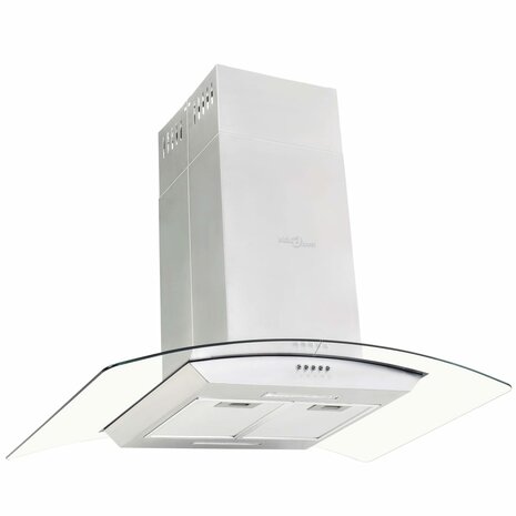 Eilandafzuigkap 756 m³/u LED 90 cm roestvrij staal 2