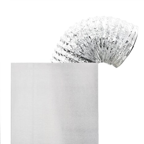 Wandafzuigkap 756 m³/u 60 cm roestvrij staal wit 8