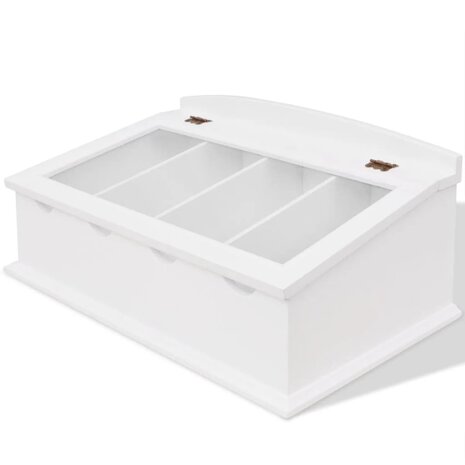 Besteklade MDF wit barok stijl 1