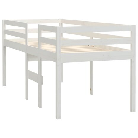 Hoogslaper massief grenenhout wit 90x200 cm 4