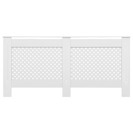 Radiatorombouw 172x19x81,5 cm MDF wit 3