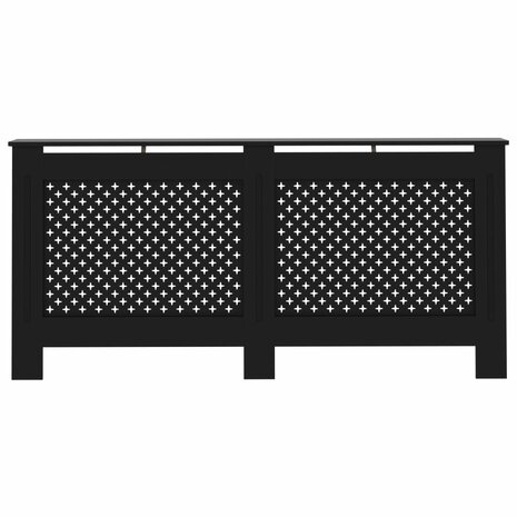 Radiatorombouw 172x19x81,5 cm MDF zwart 3