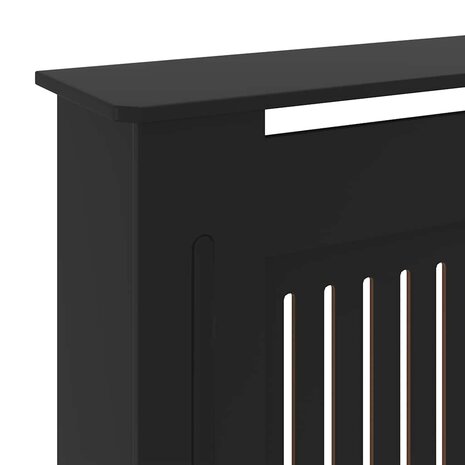 Radiatorombouw 205 cm MDF zwart 7