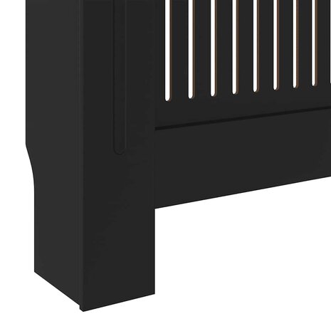 Radiatorombouw 205 cm MDF zwart 8