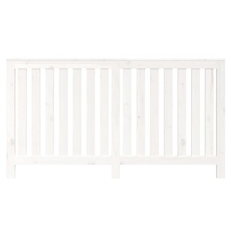 Radiatorombouw 153x19x84 cm massief grenenhout wit 5