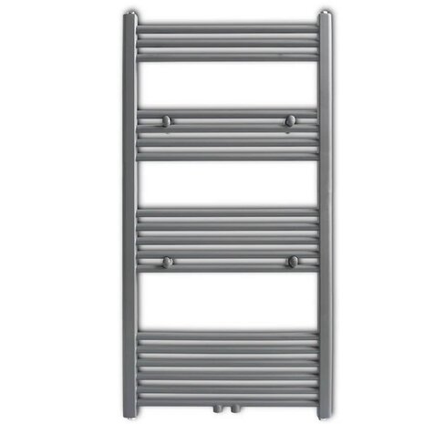 Radiator / handdoekenrek recht 600x1160 mm grijs 2