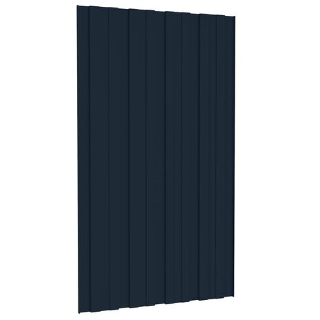 Dakpanelen 12 st 80x45 cm gegalvaniseerd staal antracietkleurig 4