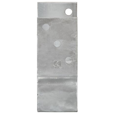Grondankers 12 st 9x6x15 cm gegalvaniseerd staal zilverkleurig 4