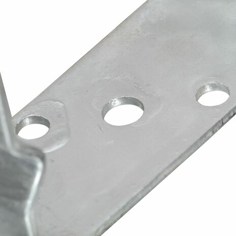 Grondankers 12 st 9x6x15 cm gegalvaniseerd staal zilverkleurig 7
