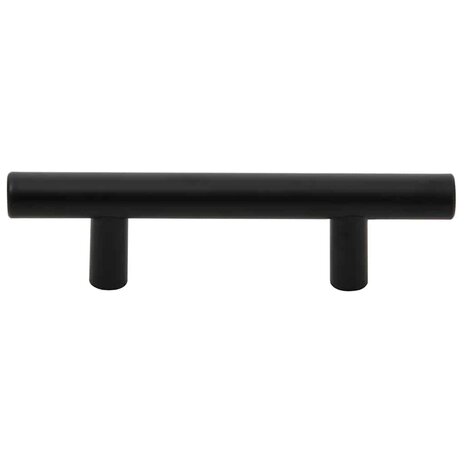 Handvatten 10 st 64 mm roestvrij staal zwart 5