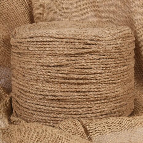 Touw 50 m lang 6 mm dik jute 1