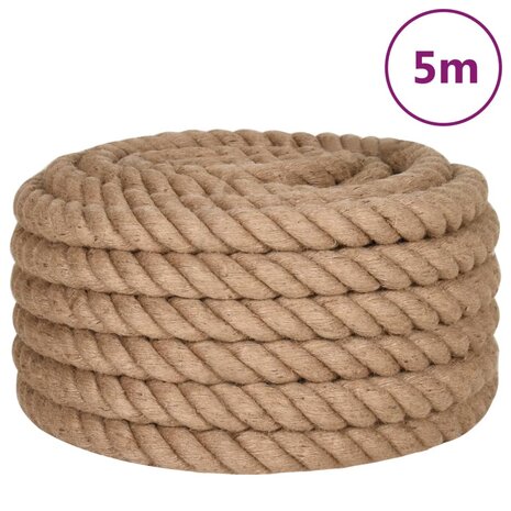 Touw 5 m lang 36 mm dik jute 2