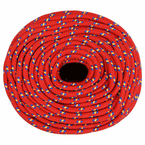 Boottouw 8 mm 25 m polypropyleen rood 3