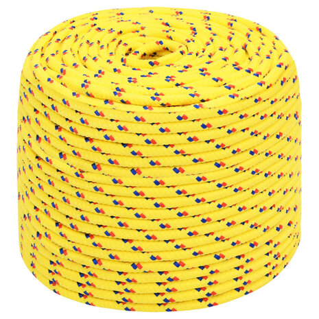 Boottouw 10 mm 25 m polypropyleen geel 2