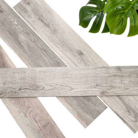 WallArt Planken hout-look schuurhout eiken whitewash 3