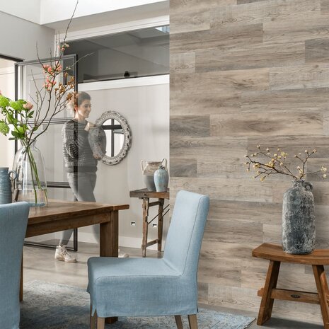 WallArt Planken hout-look schuurhout eiken whitewash 6