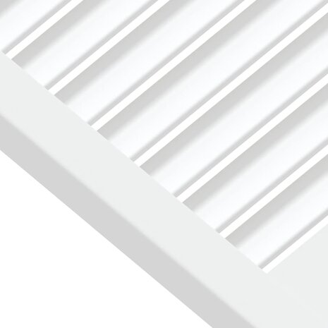 Kastdeur met lamellen 39,5x59,4 cm massief grenenhout wit 4