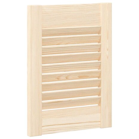 Kastdeur met lamellen 39,5x29,5 cm massief grenenhout 7