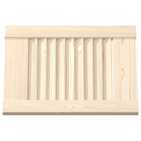 Kastdeuren met lamellen 4 st 39,5x29,5 cm massief grenenhout 6