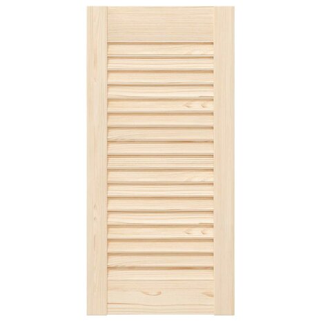 Kastdeur met lamellen 61,5x29,5 cm massief grenenhout 4
