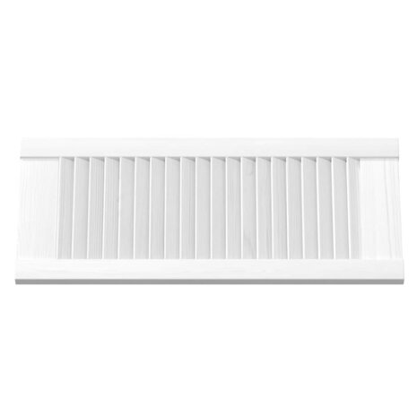 Kastdeuren louvre design 2 st 69x29,5 cm wit 6