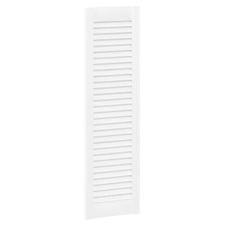 Kastdeuren louvredesign 2 st 99x29,5 cm wit 2