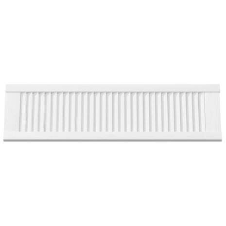 Kastdeuren louvredesign 2 st 99x29,5 cm wit 5