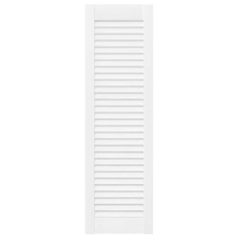 Kastdeuren louvredesign 4 st 99x29,5 cm wit 4