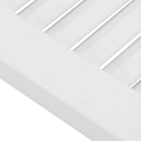 Kastdeuren louvredesign 4 st 99x29,5 cm wit 8