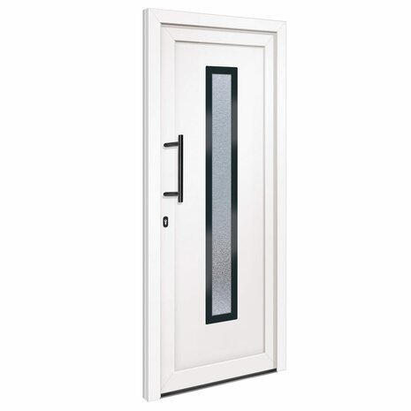 Voordeur 108x200 cm PVC wit 2