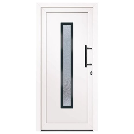 Voordeur 98x208 cm PVC wit 3