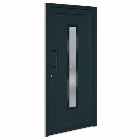 Voordeur 98x208 cm PVC antracietkleurig 2