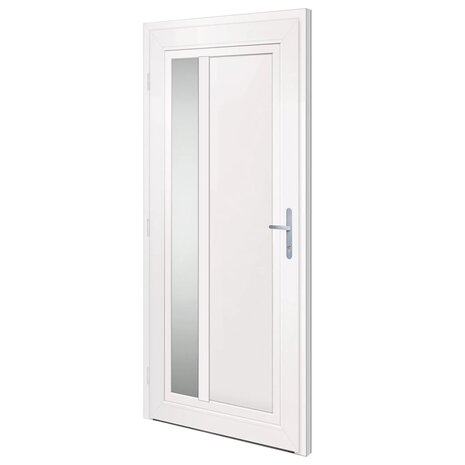 Voordeur 98x208 cm PVC wit 4