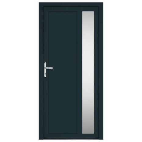 Voordeur 98x208 cm PVC antracietkleurig 3