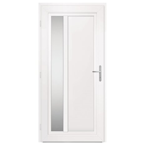 Voordeur 98x208 cm PVC antracietkleurig 4