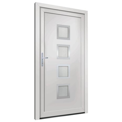 Voordeur 98x190 cm PVC wit 3