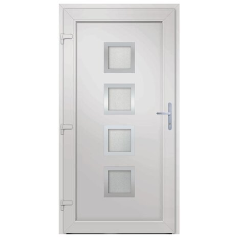 Voordeur 98x190 cm PVC wit 4