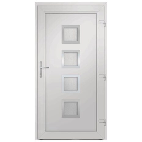 Voordeur 108x208 cm PVC wit 5